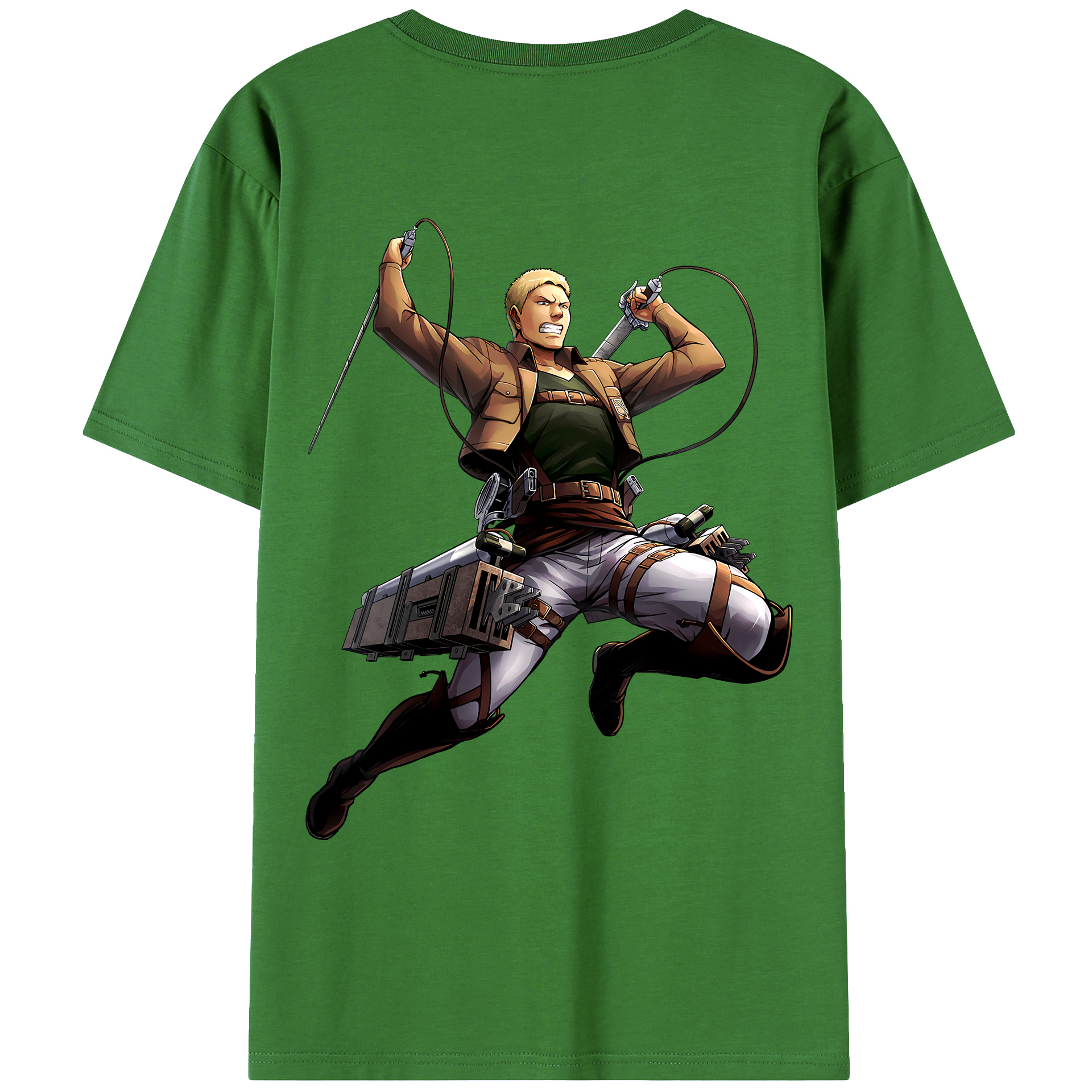 （画像用） 進撃の巨人 ライナー・ブラウン Attack on Titan Reiner Braun レディース半袖Tシャツ(バックプリント)